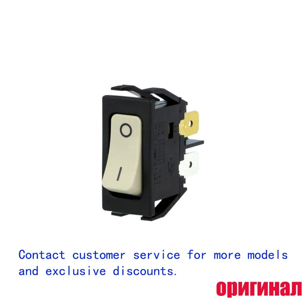 Original Arcolectric C1250APAAB Rocker Switch DPST Off‑On Non‑Illuminated Grey Panel Mount