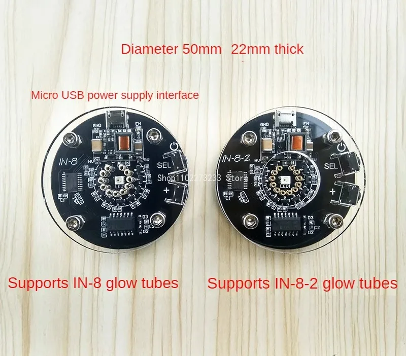 In-8/IN-8-2 Nixie świecąca tuba pojedynczy zegar świecący IN8-2