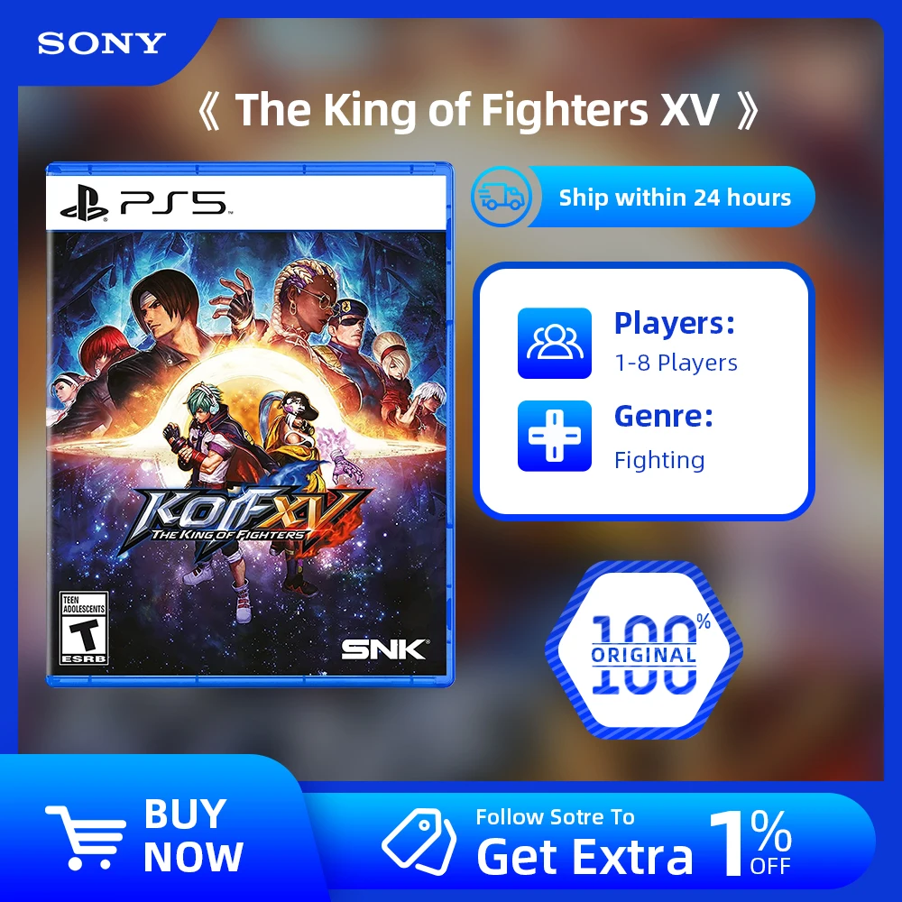 Gioco Sony PlayStation 5 PS5 -The King of Fighters XV 15 - Scheda di gioco fisica originale ufficiale al 100% per PlayStation 5