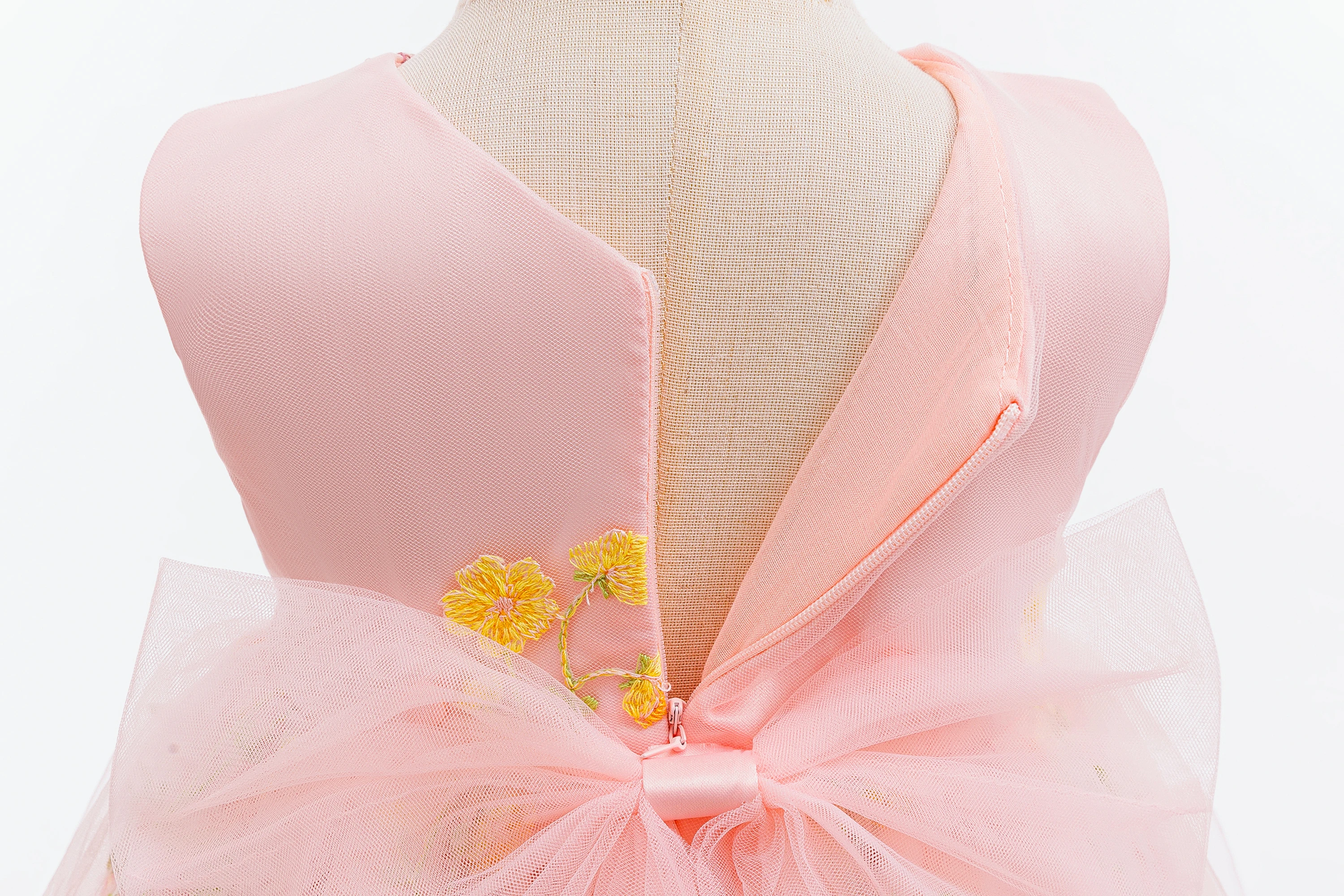 Babykleidung für Mädchen zum 1. Geburtstag, Partykleider, ärmelloses Mesh-Prinzessinnenkleid für Kleinkinder, Sommer-Hochzeitskleid, 3–24 Monate – Detail 7
