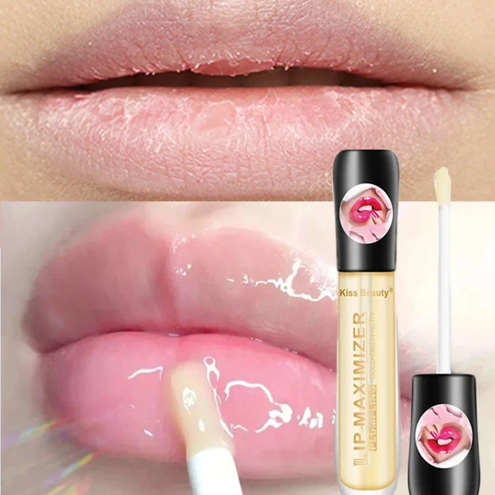 5ml Instant Volumising Lips Plumper Repairing Reduce Lip Fine Lines Mask Long Lasting Moisturizer Care Lip Oil Sexy Plump Serum