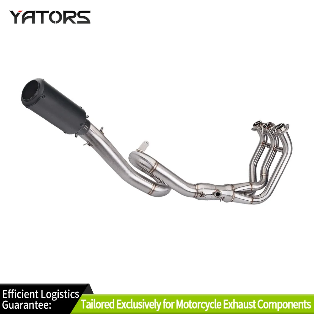 

Выхлопные системы для Yamaha MT-09 2014-21 FZ09 Передняя труба коллектора 51 мм Глушитель Полные выхлопные трубы