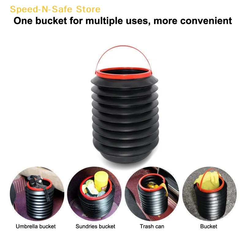 Efficient 4L Foldable Trash Bins Designed for Multifunctional Car Supplies