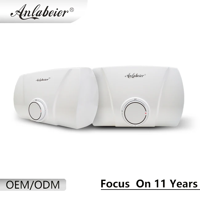 الصين سعر المصنع مضخة الحرارة المحمولة الصغيرة سخان المياه الكهربائية الفورية للاستحمام الساخن Tankless