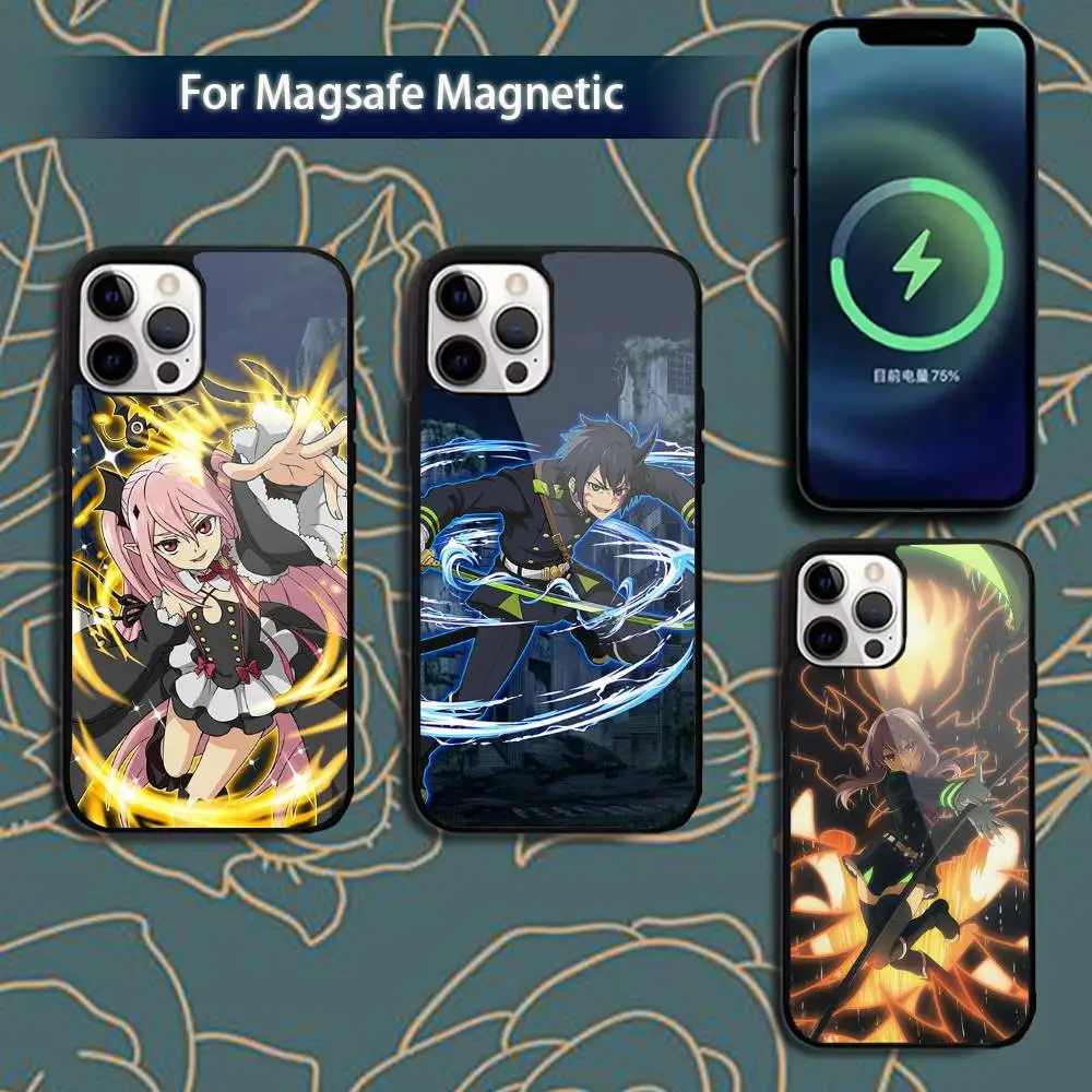 

Owari no S-Seraph Phone Case For iPhone 17,16,15,14,13,12,11,Pro,Max,Plus,Mini,Magsafe,Magnetic Wireless Charging Case