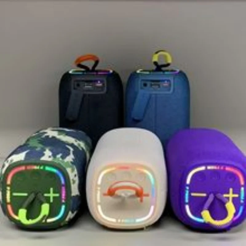 

New P PRO20 Bluetooth Speaker Wireless Mini Outdoor Handheld Portable subwoofer with Atmosphere Light Effect Fabric Gift Speaker