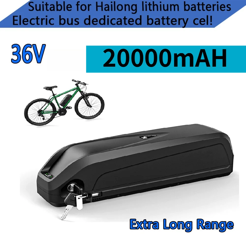 XT60/T Plug Hailong 36V 20Ah 18650 Battery | Suitable for Octagonal BBS02/BBS03 Motors
