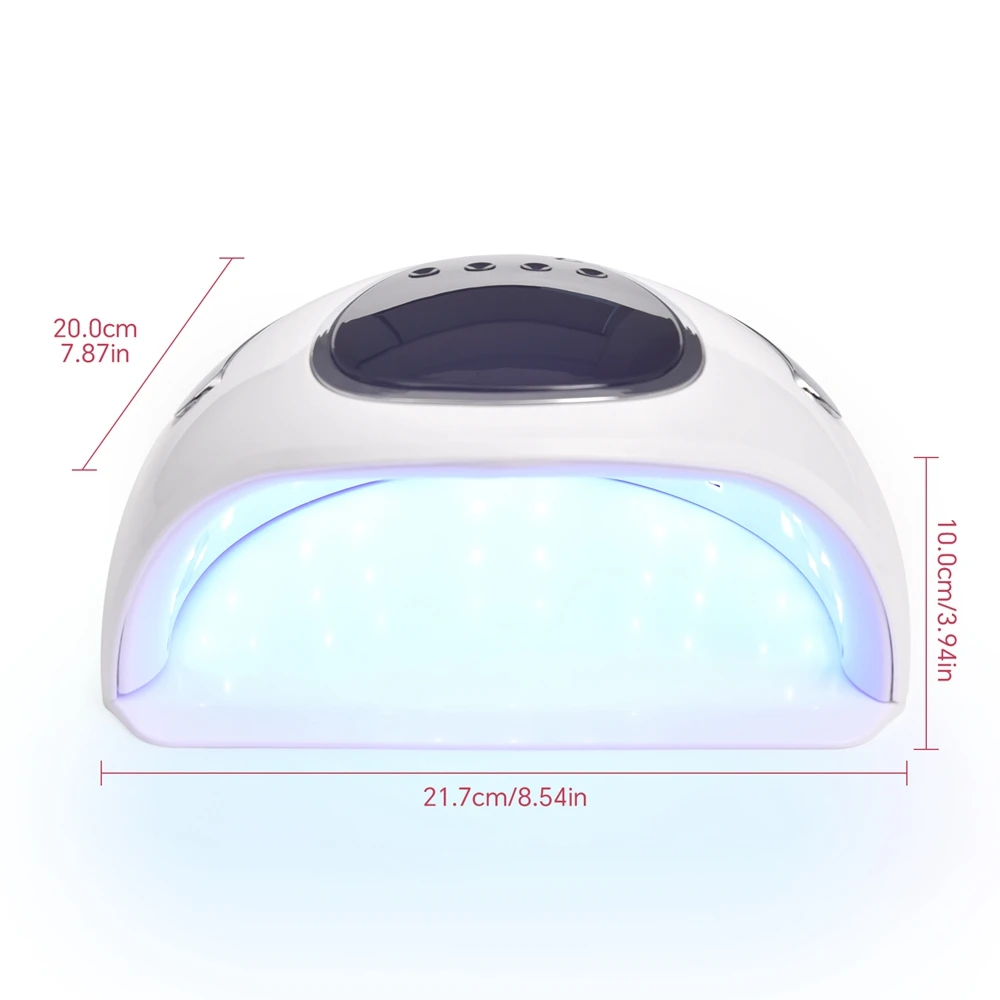 48W Nail UV LED Lamp Quick Dryer Nail Gel Polish Varnishes Long-lasting 3 Timer Mode Manicure Curing Treatment Equipment Tool