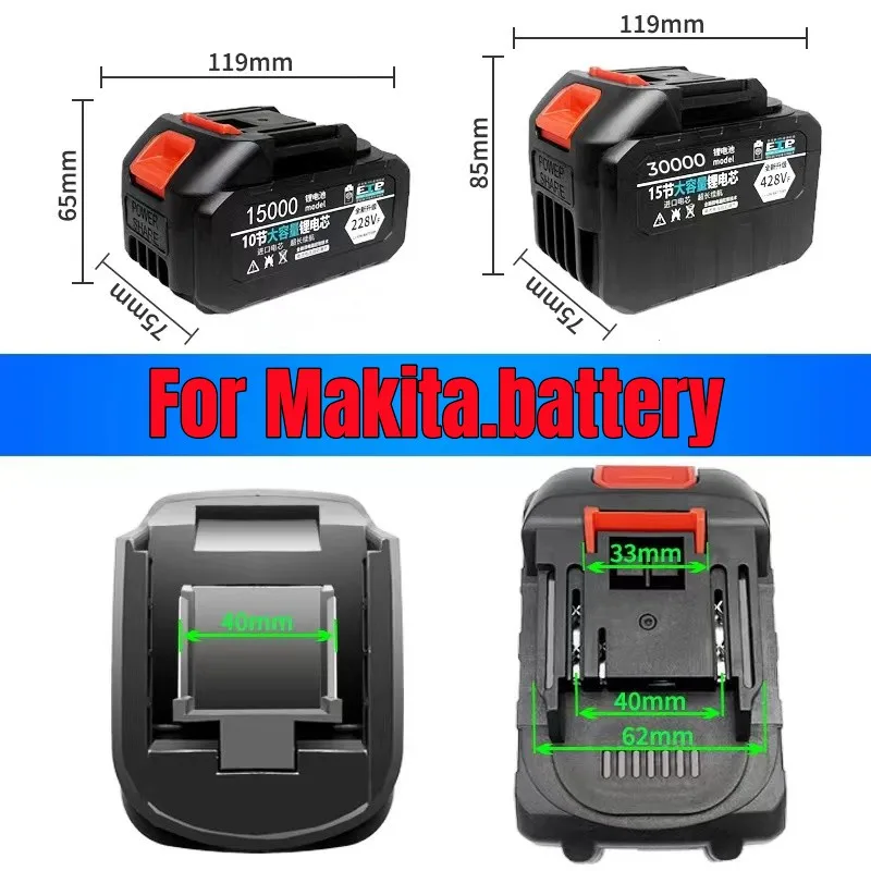 For Makita.21V 228VF 328VF Rechargeable lithium-ion batteries.Suitable for large electric tools, pistol drills, and screwdrivers