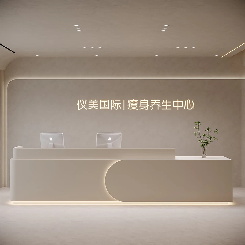 Hotels Front Desk Reception Counter Modern Hotels Business Clothing Reception Desks Beauty Salon Mostrador Recepcion Furniture