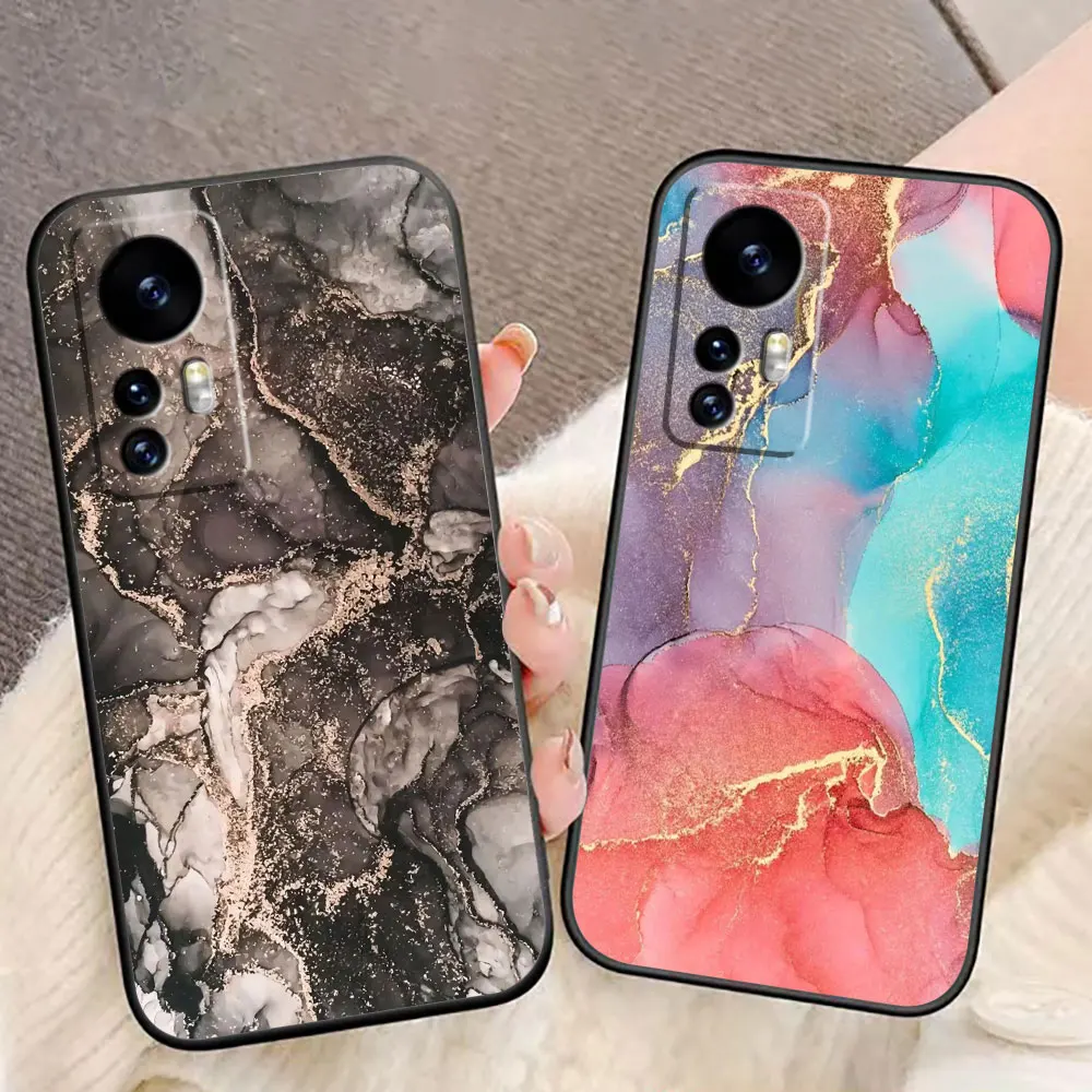 

Watercolor Painting Marble Cover Phone Case For Xiaomi 15 15T 14 14T 13 12T 11 11T POCO F8 F7 F6 F5 X7 X5 M6 M7 PRO Ultra Case