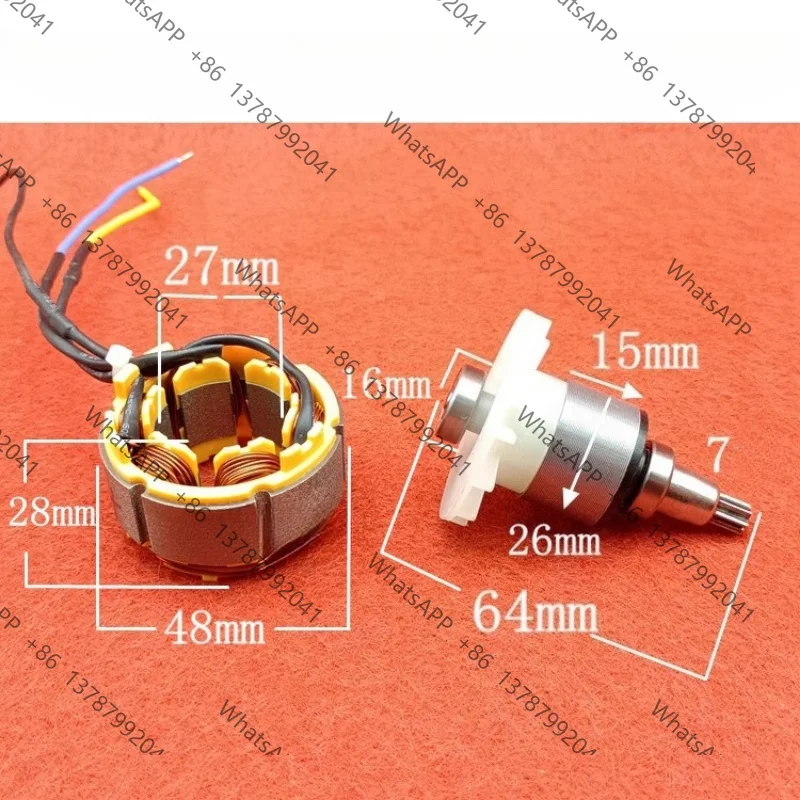 Rotor Stator Coil Control Board Gear Switch Motor For 2106 Brushless Lithium‑Ion Electric Wrench Replacement Parts