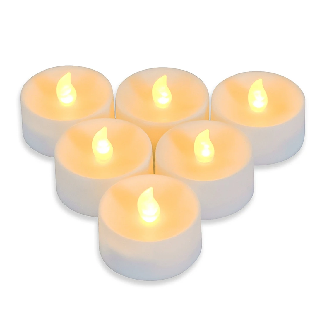 

【New User Coupon】6Pcs Flameless Candles Battery Operated LED Tea Lights Fake Candles Led Candles with 6-Key Timer Remote Control
