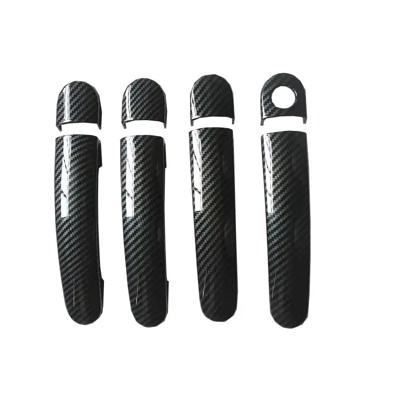 Door Handle Cover Plastic Imitation Carbon Fiber Trim Fit for Volkswagen VW Golf 5 MK5 V Rabbit 1K Car Sticker Accessories