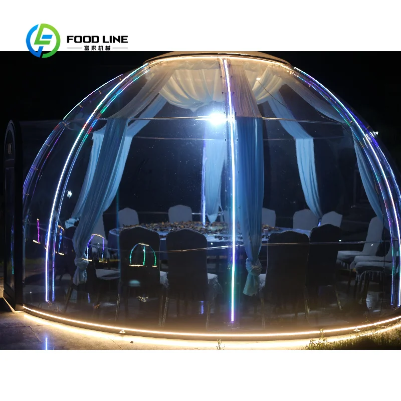 Customized Clear Stargazing Starry Sky Bubble House Eco Friendly Prefab Dome Tent 5-8 Person Outdoor Star Room Camping Hotel