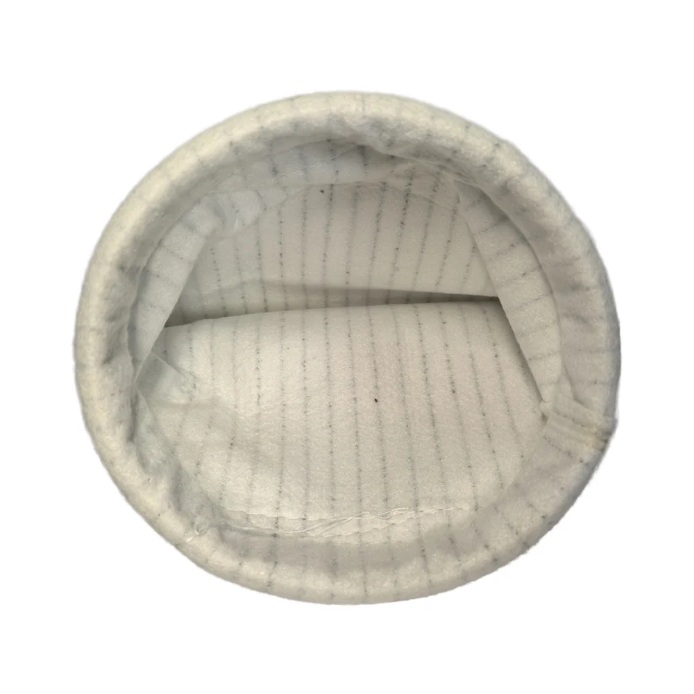 Sacchetto filtro in pellicola PE antistatica a strisce per una efficiente pompa centrale per la filtrazione di particelle di polvere per un'ambiente di lavoro industriale migliorato