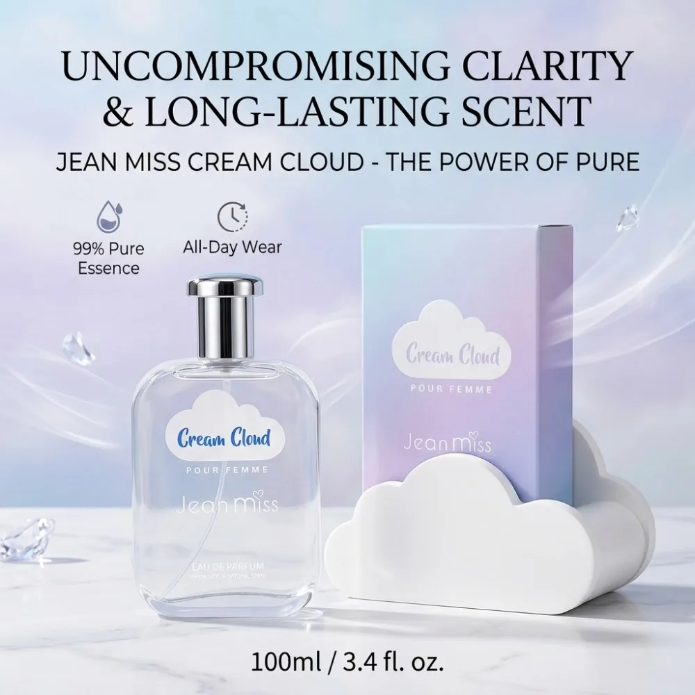 100ML Cream Cloud Perfume Long-lasting Fruity Floral Woody Fragrance Fresh Light Body Mist For Women Unique Casual Date Gift view 3