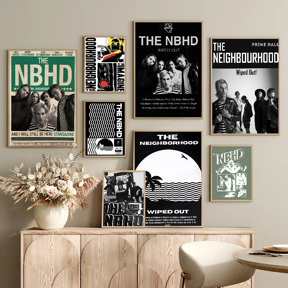 The-Neighbourhood Top Music Good Quality Prints And Posters Vintage Room Home Bar Cafe Decor Aesthetic Art Wall Painting