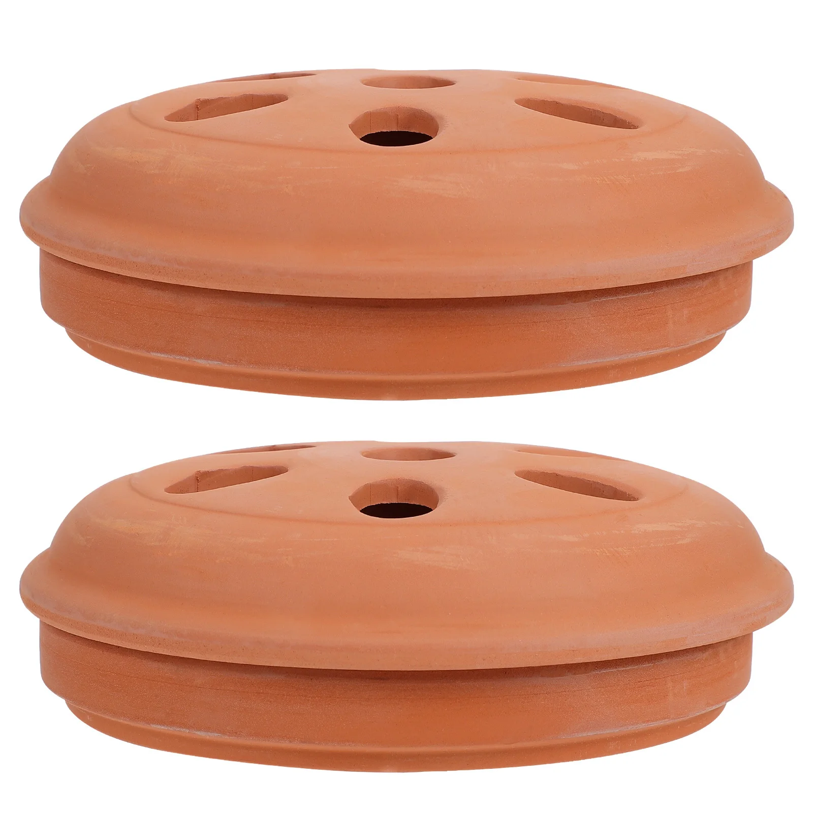 

2Pcs Terracotta Incense Burner Hollow Holder Portable Decorative Coil Rack for Garden Patio Deck Easy Clean Ash