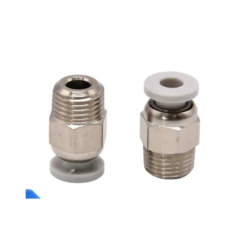 High Precision PC4-01 Pneumatic Connector M10 Threaded Fitting for 3D Printer Extruder Compatible with CR10 Series Large Air
