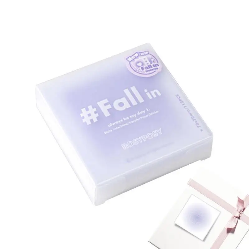 Post Notes Adhesive Gradient Note Pad Tiny Memo For Office School Home Easy To Post Cute Note Paper For Girls Kids