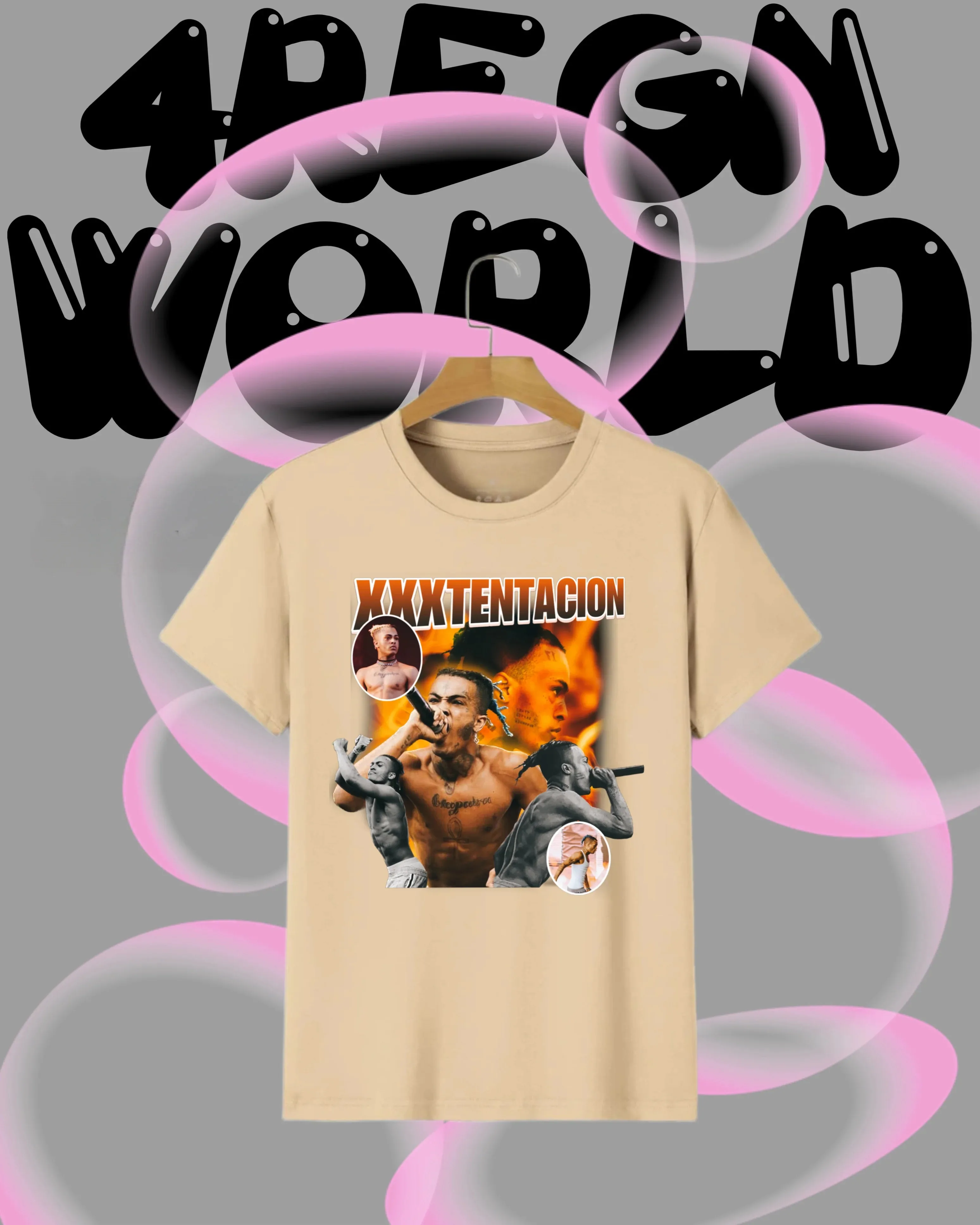 2025-26 جنوب أفريقيا الصيف XXXTENTACION الجرافيك 100% القطن الخالص المطبوعة مغني الراب الهيب هوب الاتجاه تي شيرت للجنسين الرجال عادية Y2k #4