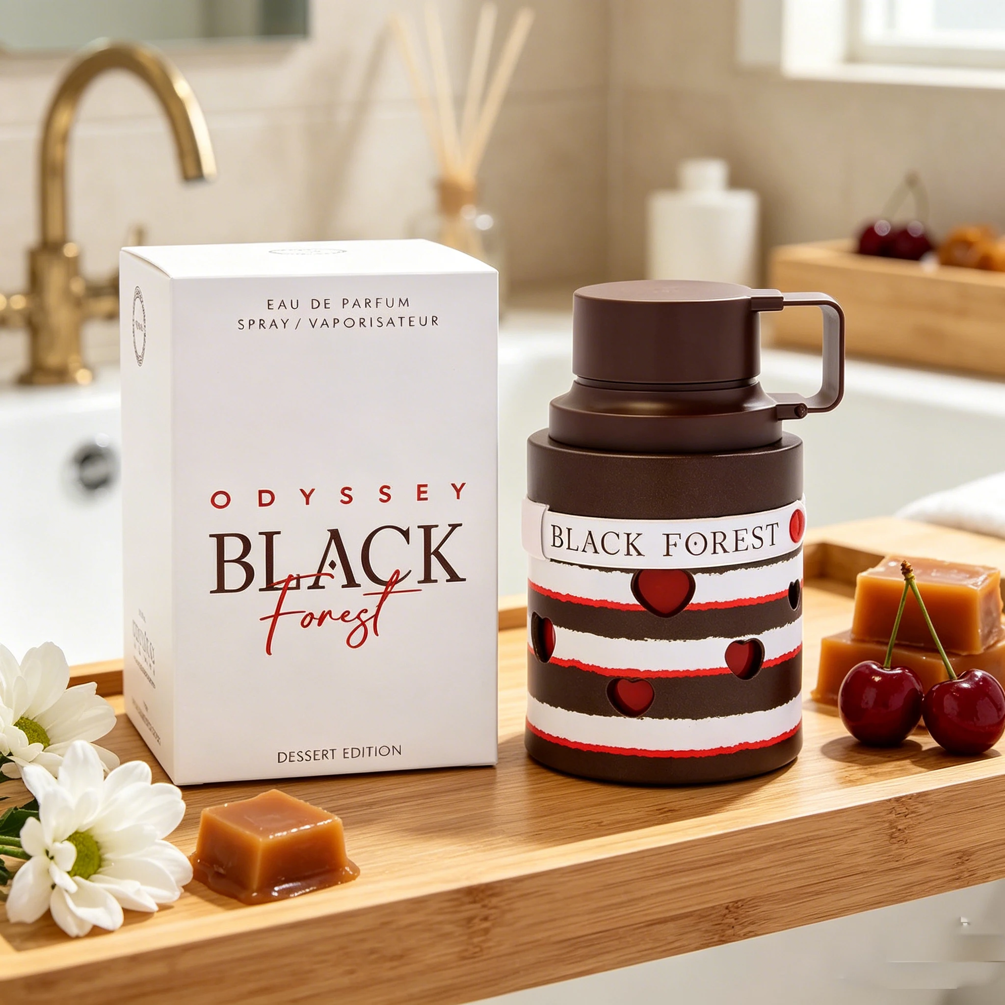 

Armaf Odyssey Black Forest Dessert Edition Eau De Parfum Spray - Sweet Spicy Woody Gourmand Long-Lasting Unisex Fragrance