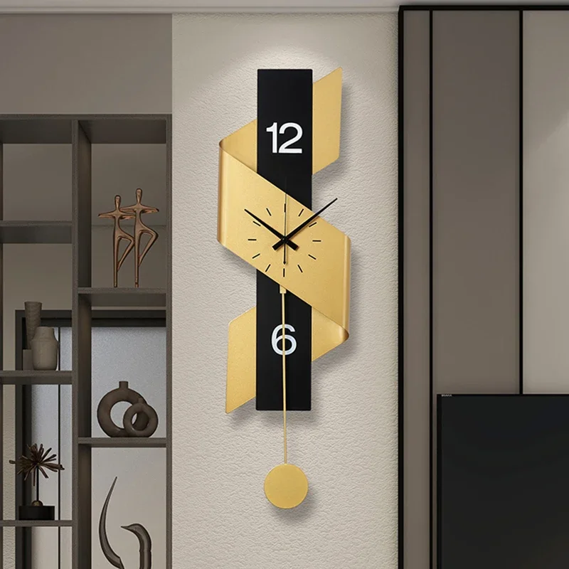 

Large Digital Wall Clock Metal Noiseless Metal Electronic Wall Clock Classic Style Horloges Murales House Decor Accessories