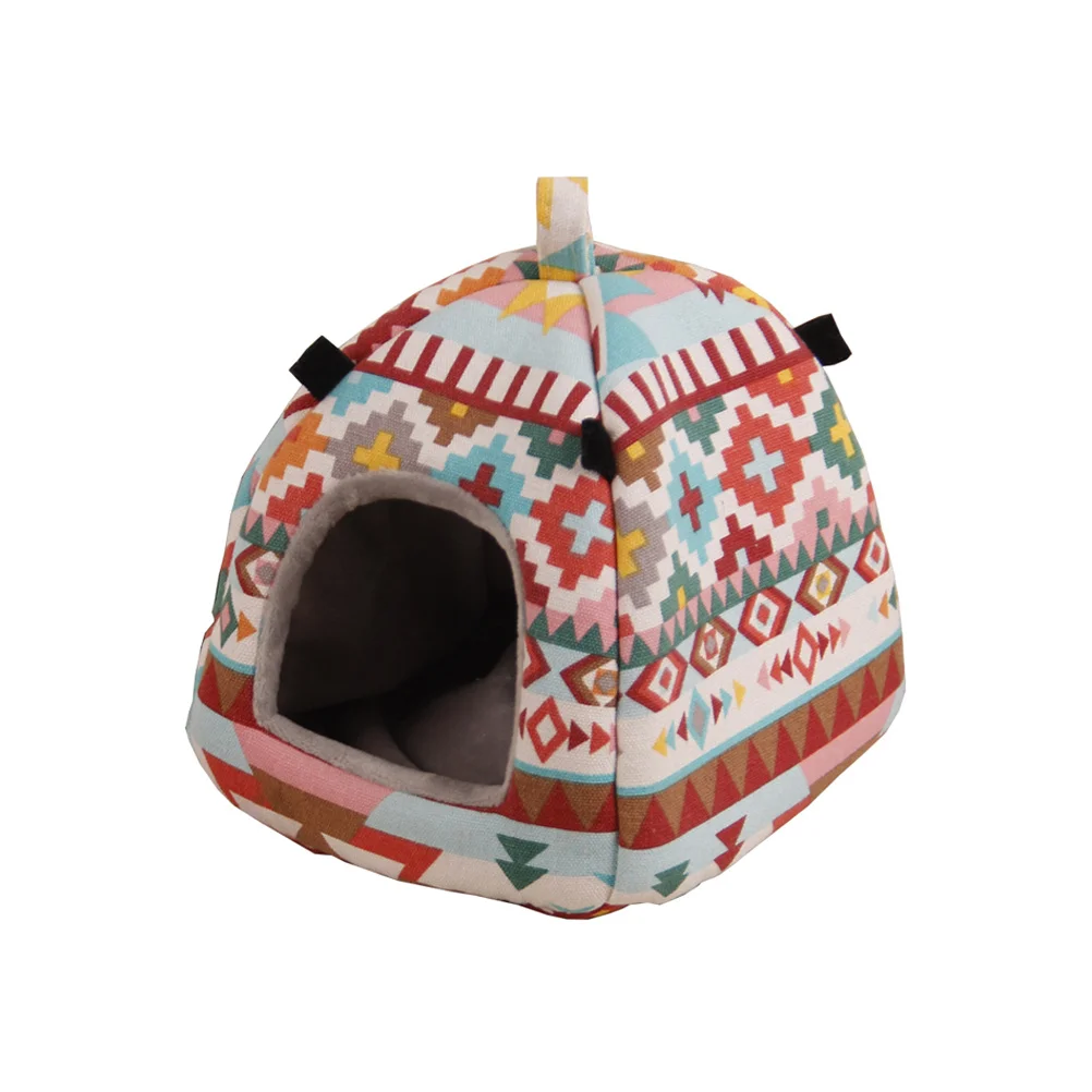 

Warm Pet Nest Size S Mini Camping Tent For Hamster Hedgehog Squirrel Mice Comfortable Bed Winter Sleeping Bag Cage