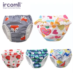 Ircomll Infant Baby Leakproof Swimming Nappies Newborn High Waist Learning Swimming Trunks Children's Learning Pants Baby Swimmi