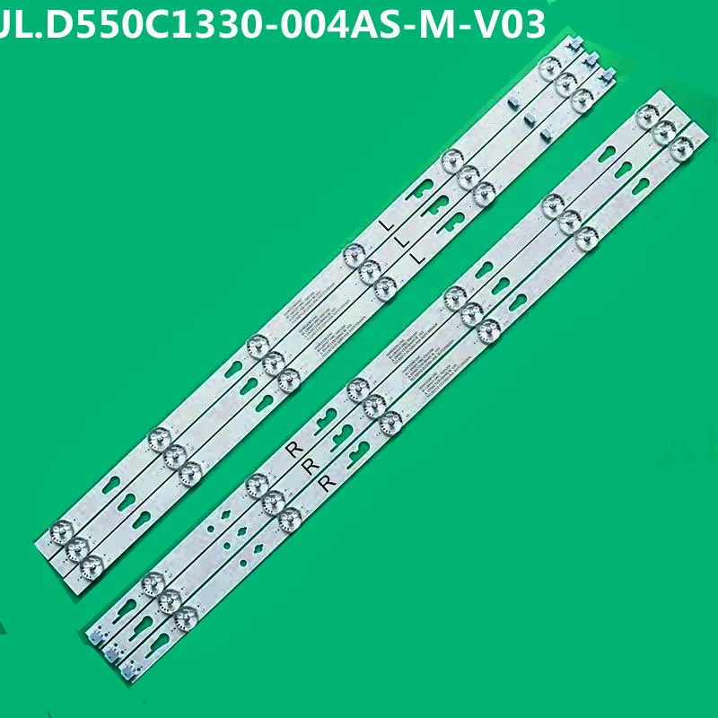 

15PCS LED Strip 12 lamp For L55M5-AD L55M5-AZ JL.D550C1330-004AS-M-V03 4C-LB550T-JFA Mg4s55x Ssm551291 Ple-55s08fhd LVU550CSDX