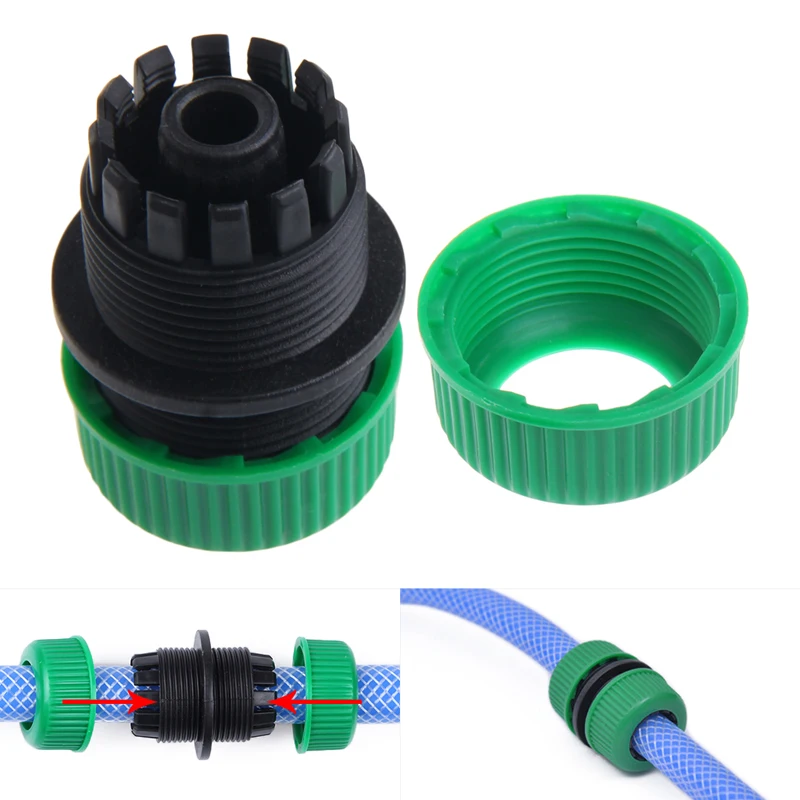 2Pcs Garden Hose Pipe Joiner Mender Extend Repair Connector Adapter Tool