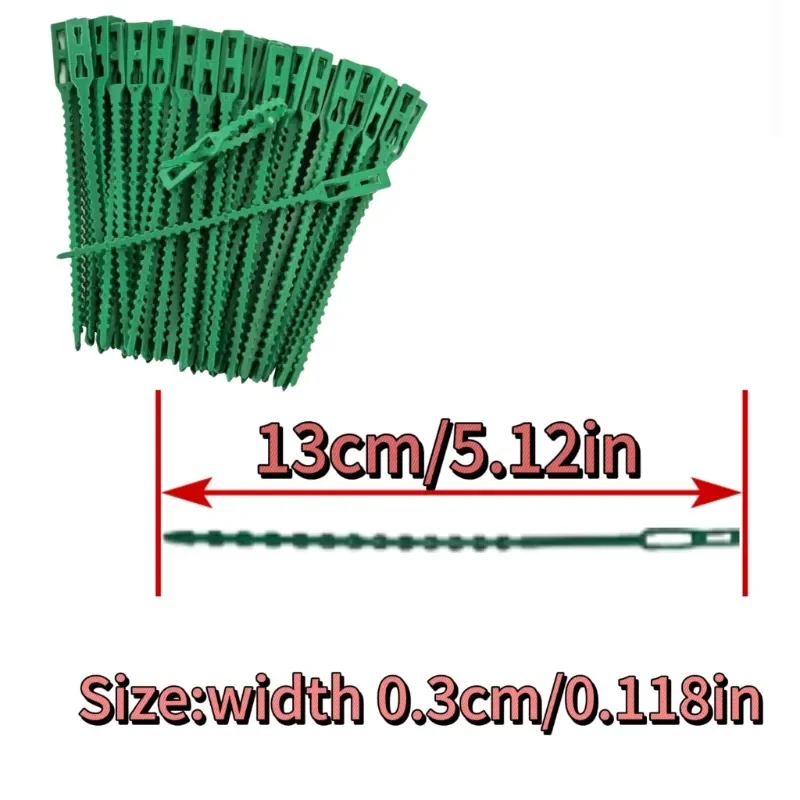 Attaches de câble réglables en plastique pour plantes, 50 à 1000 pièces, attaches de câble réutilisables pour arbre de jardin, Support d'escalade, plante de vigne, Clip de tige de tomate