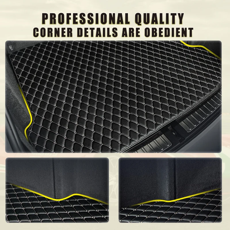 Cargo Liner For BMW X3 2011-2025 Custom Fit All Weather Boot Liner Diamond-Stitch Black Car Trunk Carpet Luggage Protective Pads view 2