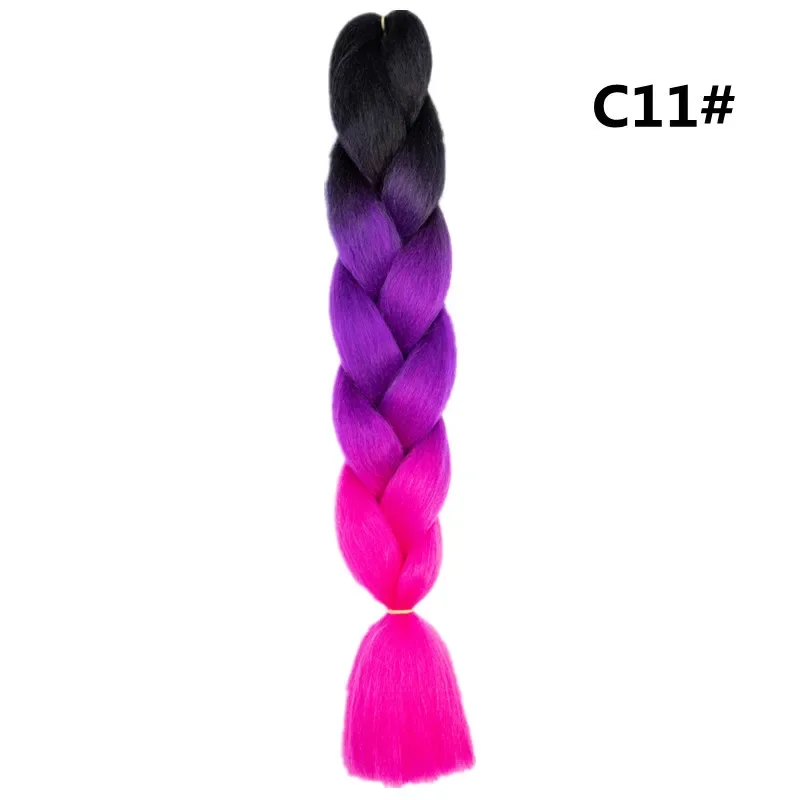 African Hair Colorful Braids Casual Punk Hip Hop Seven Color Trendy Braids High Temperature Silk Dull Finish Hair Glue