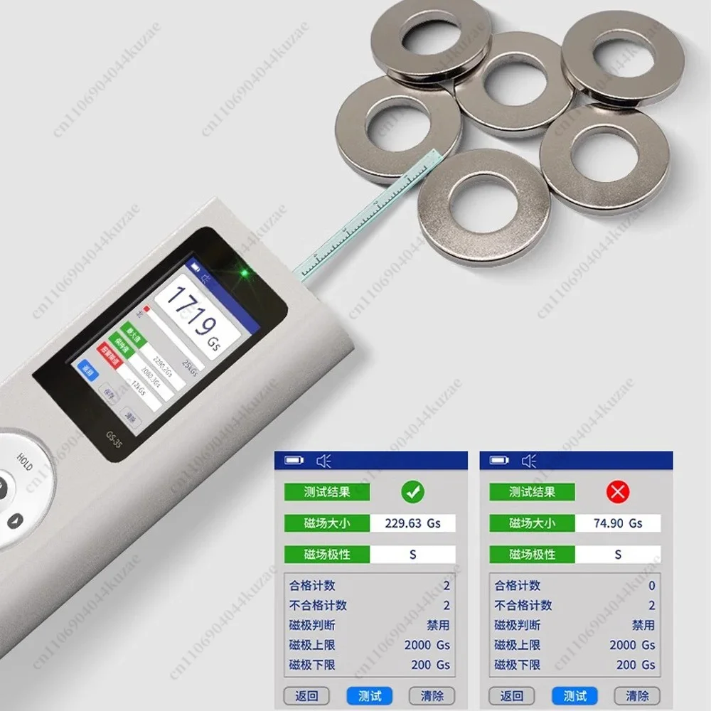 0-25000GS Handheld Digital Gauss Meter, Hall Effect Magnetic Field Tester
