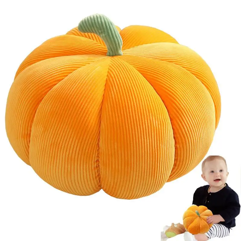 

Plush Decorative Pumpkin Shaped Pillows For Sofa Throw Pillow Living Room Home Decor Bed Round Cushion Floor Pillow