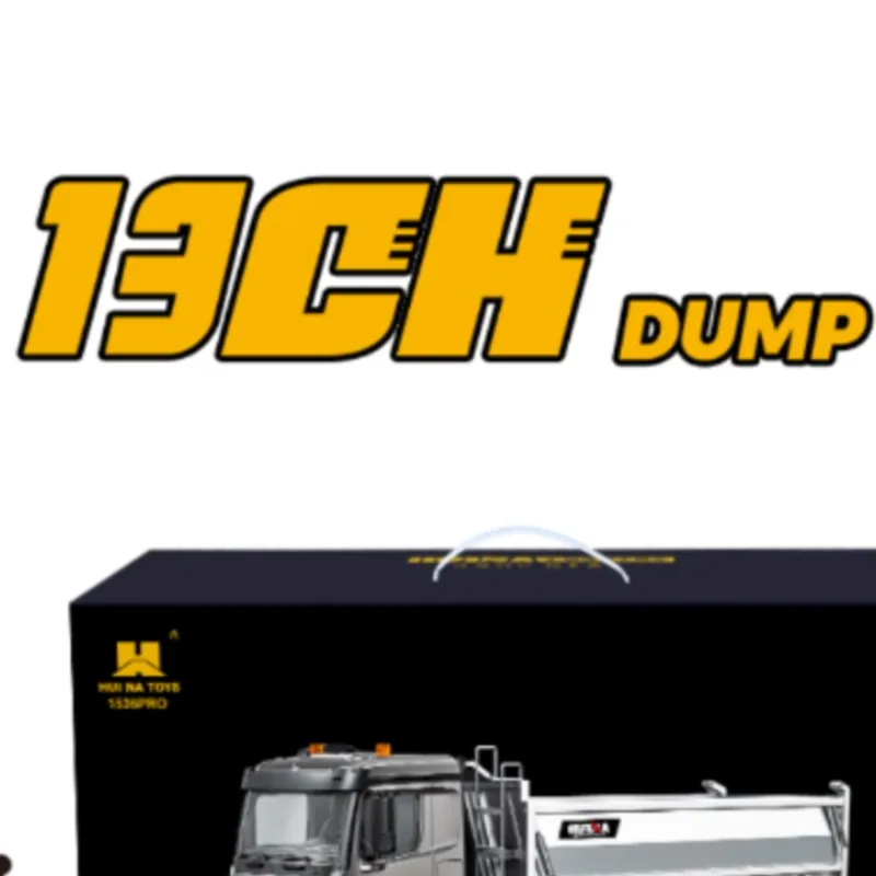 1536 RTR New HUINA RC Dumper 1/14 Remote Control Dump Truck Tipper With Sound Light Effects Toy Model Gifts