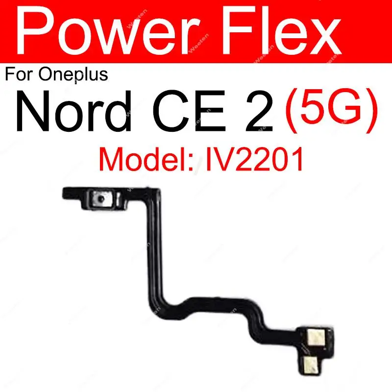 For Oneplus 1+ Nord CE CE 2 CE2 Lite 5G On Off Power Volume Switch Button Flex Cable Side Key Flex Ribbon Replacement