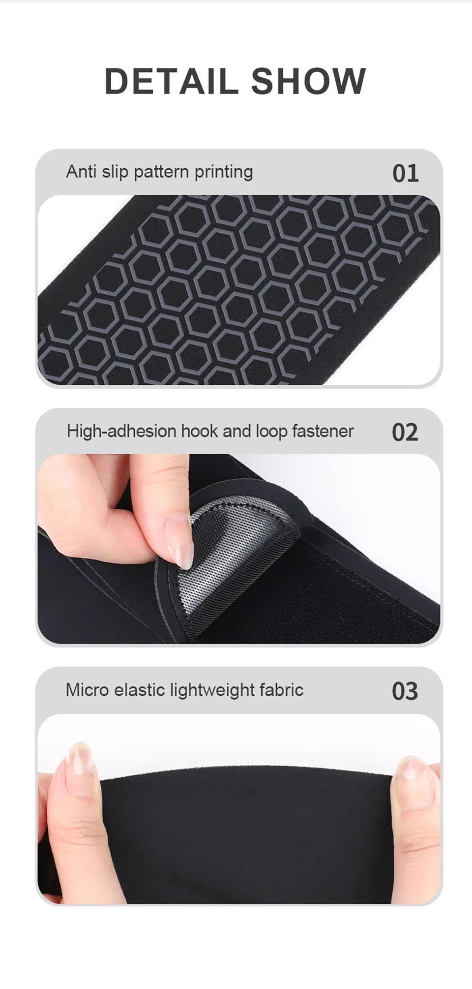 GTUBIKE 1 Stück Ultraleichter Silikon-Kniescheibenschutz Komfortabler Kniegelenkschutz für Laufen Fitness Ballsport Sportliche Kniebandage – Detail 8