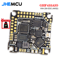 JHEMCU GHF435AIO With 20A ESC (AM32) 2-4S OSD Baro Blackbox 16MB GPS Built-in ELRS 2.4G CRSF for RC FPV Drone