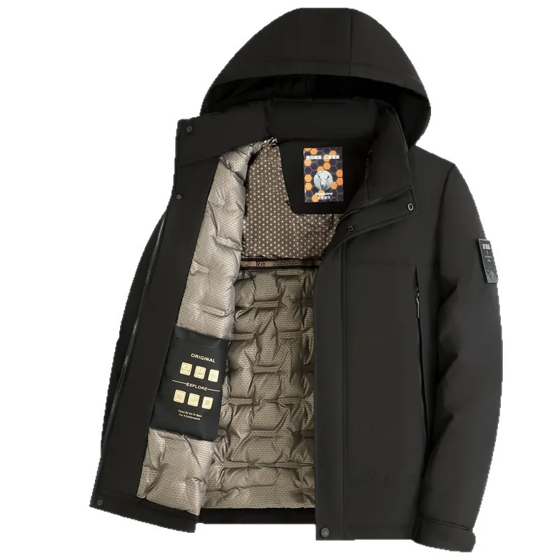 

Осень-зима, утепленные теплые парки для мужчин и женщин, хлопковые куртки с капюшоном, пальто на флисовой подкладке, однотонная ветрозащитная верхняя одежда для пар