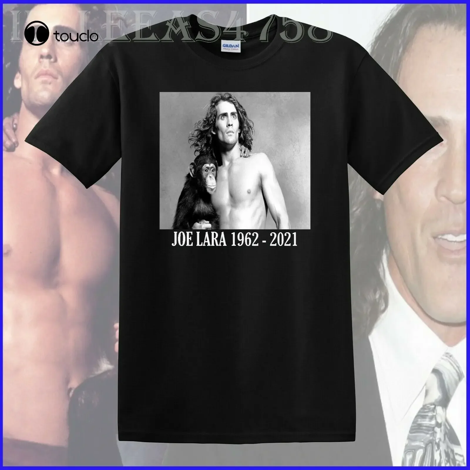 R.I.P Joe Lara 1962-2021 Gracias por nuestros recuerdos camiseta unisex negro personalizado aldult adolescente unisex impresión digital