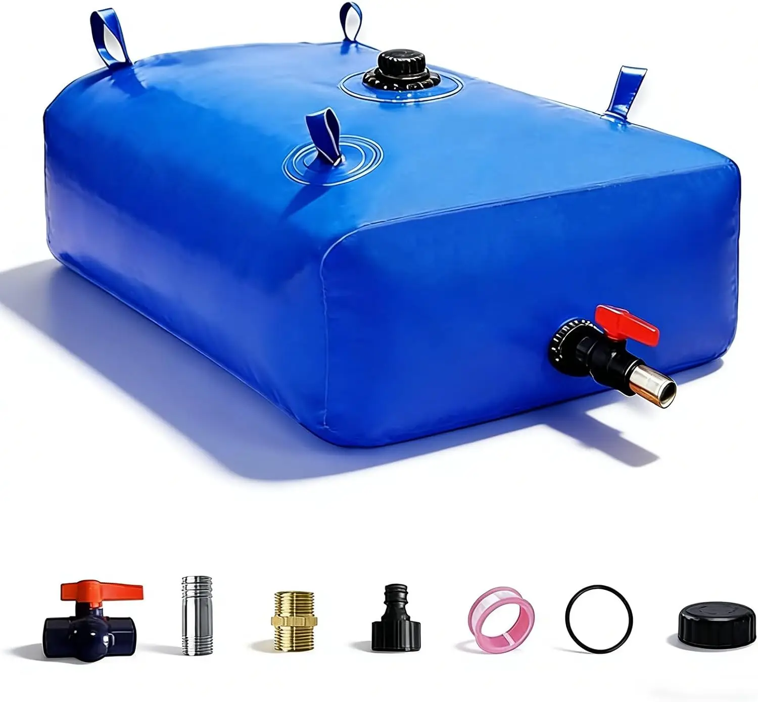 

400L/100Gal Foldable Water Bladder Tank Portable Emergency Storage for RV Truck Camping