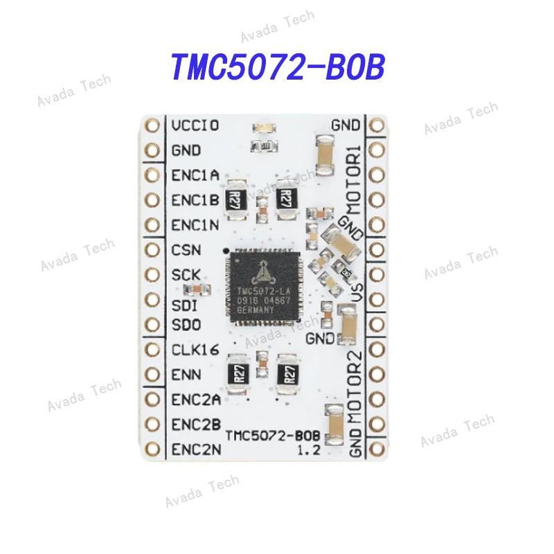 

Avada Tech TMC5072-BOB Distribution board, TMC5072-LA stepper motor driver, dual, 1.1A, SPI, cDriver