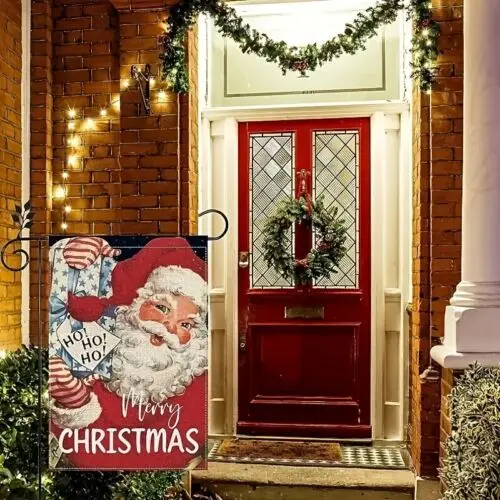 1Pc Santa Waterproof Christmas Garden Flag Xmas Winter Flag Double Sided Flag KKL AAL HHM WZZ yyi