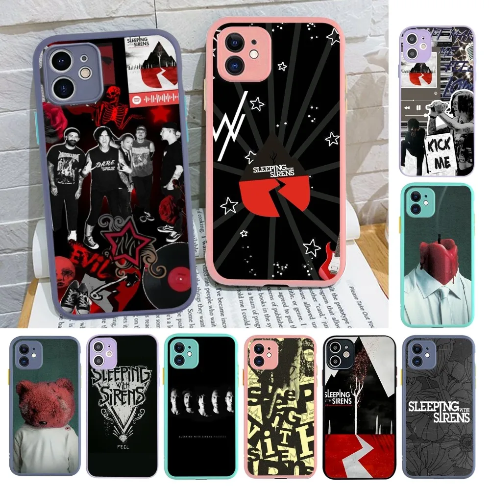 S-Sleeping With S-Sirens Phone Case for iPhone 14 11 12 13 Mini Pro Max 8 7 Plus X XR XS MAX Translucent Matte Cover