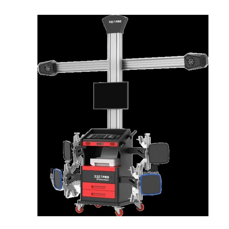 X831PRO automotive 3D four-wheel aligner, multi-station mobile beam automatic lifting and lowering of the same