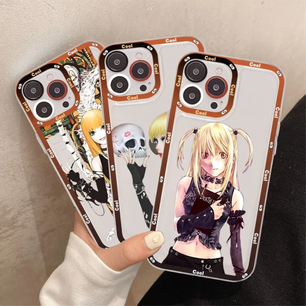 Death Note Misa Amane Phone Case For IPhone 15 13 14 Pro Max XS XR 12 11 Pro 13 Mini Soft Clear Back Cover