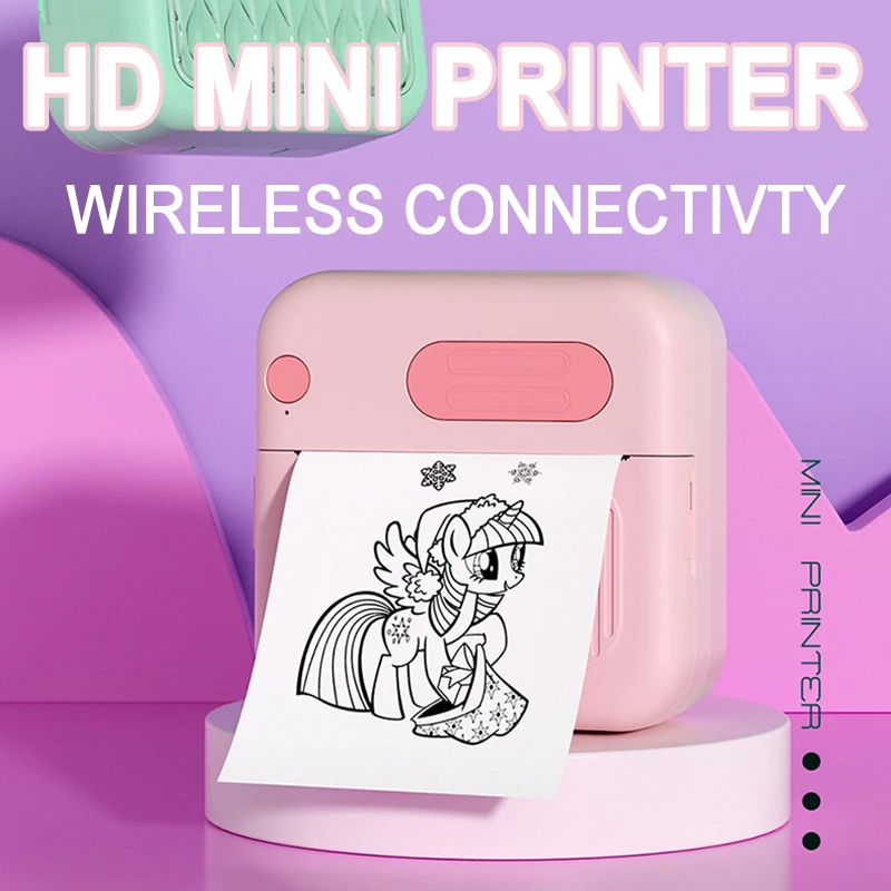 Thermal Printer Mini Portable Printer for Office School Note and Label Printing Compatible with Phone M6 Mini Kids Printer